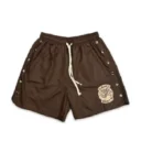 Logo Nylon Shorts Brown