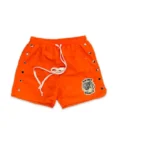 Logo Nylon Shorts Orange