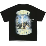 Saint Vanity Blurry Cross T Shirt Black (1)
